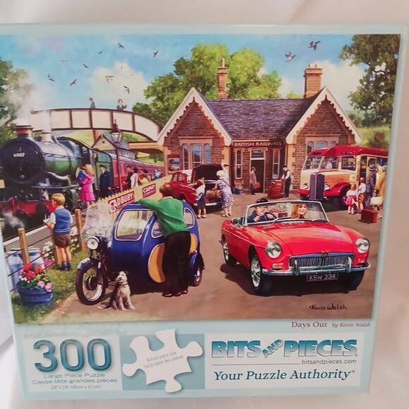 Bits and Pieces "Days Out" 300 Large Piece Puzzle by Kevin Walsh - Picture 1 of 2